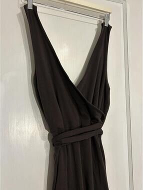 MODA INTERNATIONAL 1990s Victorias Secret Dress wrap dress Brown Y2k Sz L